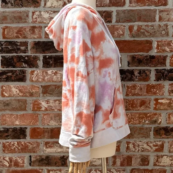 Champion orange tiedyed hoodie sweatshirt / L / Excellent condition - Picture 5 of 13